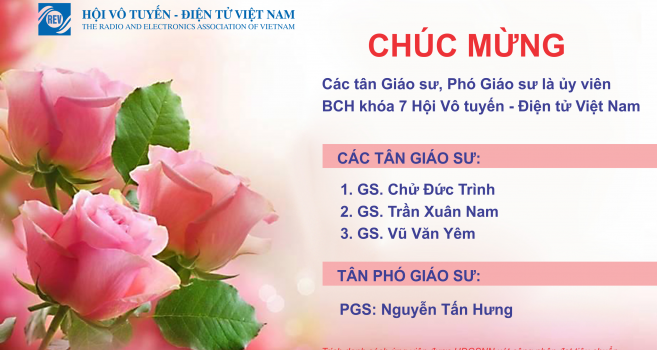 REV chúc mừng các tân GS, PGS được công nhận năm 2019