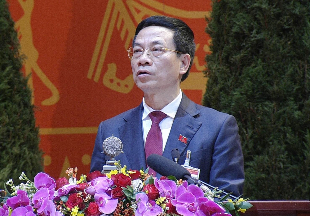 Bộ trưởng TT&TT Nguyễn Mạnh Hùng tại Đại hội XIII của Đảng